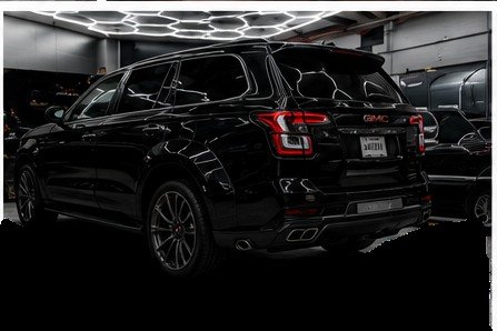 Black SUV rear detail